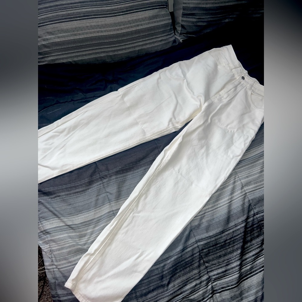 Wide leg White jeans